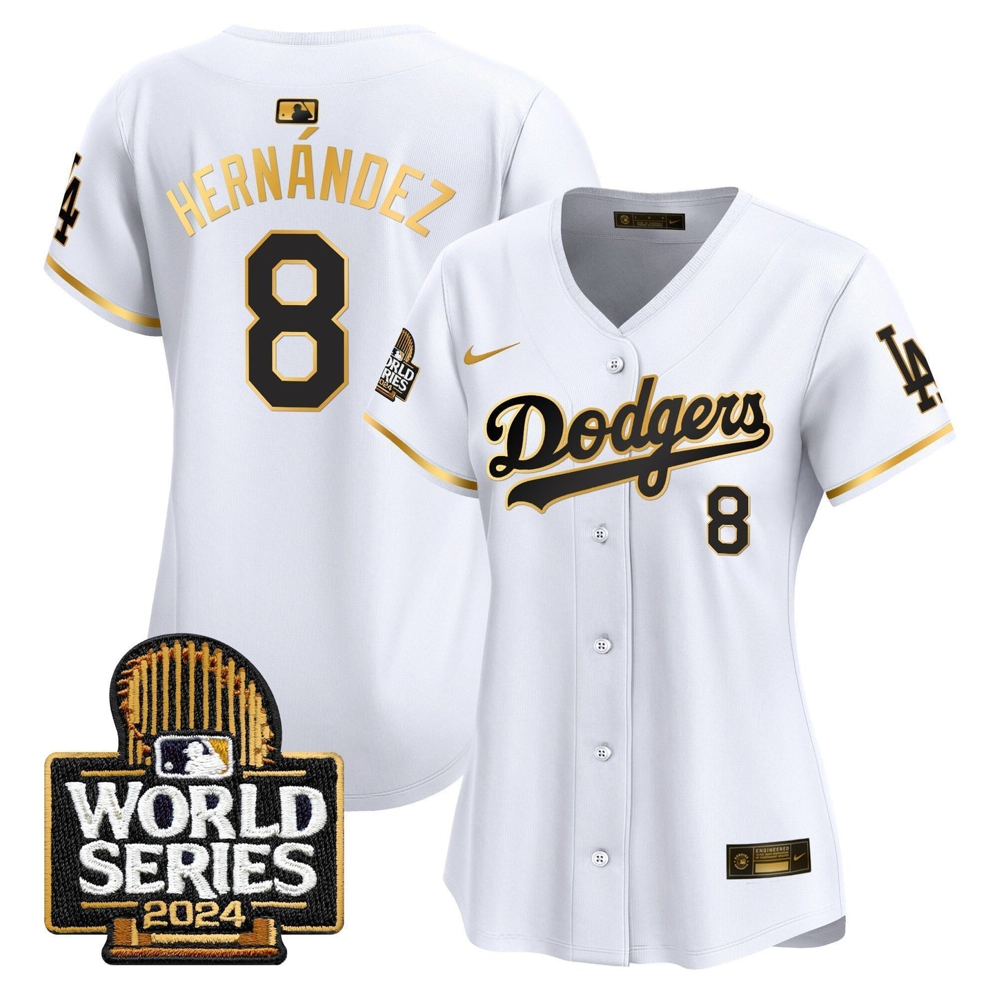 Women Dodgers 2024 World Series Vapor Premier Limited Jersey - All Stitched-DTD