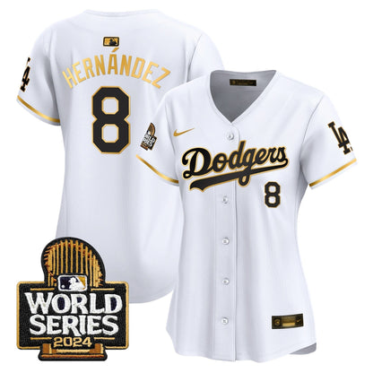 Women Dodgers 2024 World Series Vapor Premier Limited Jersey - All Stitched-DTD