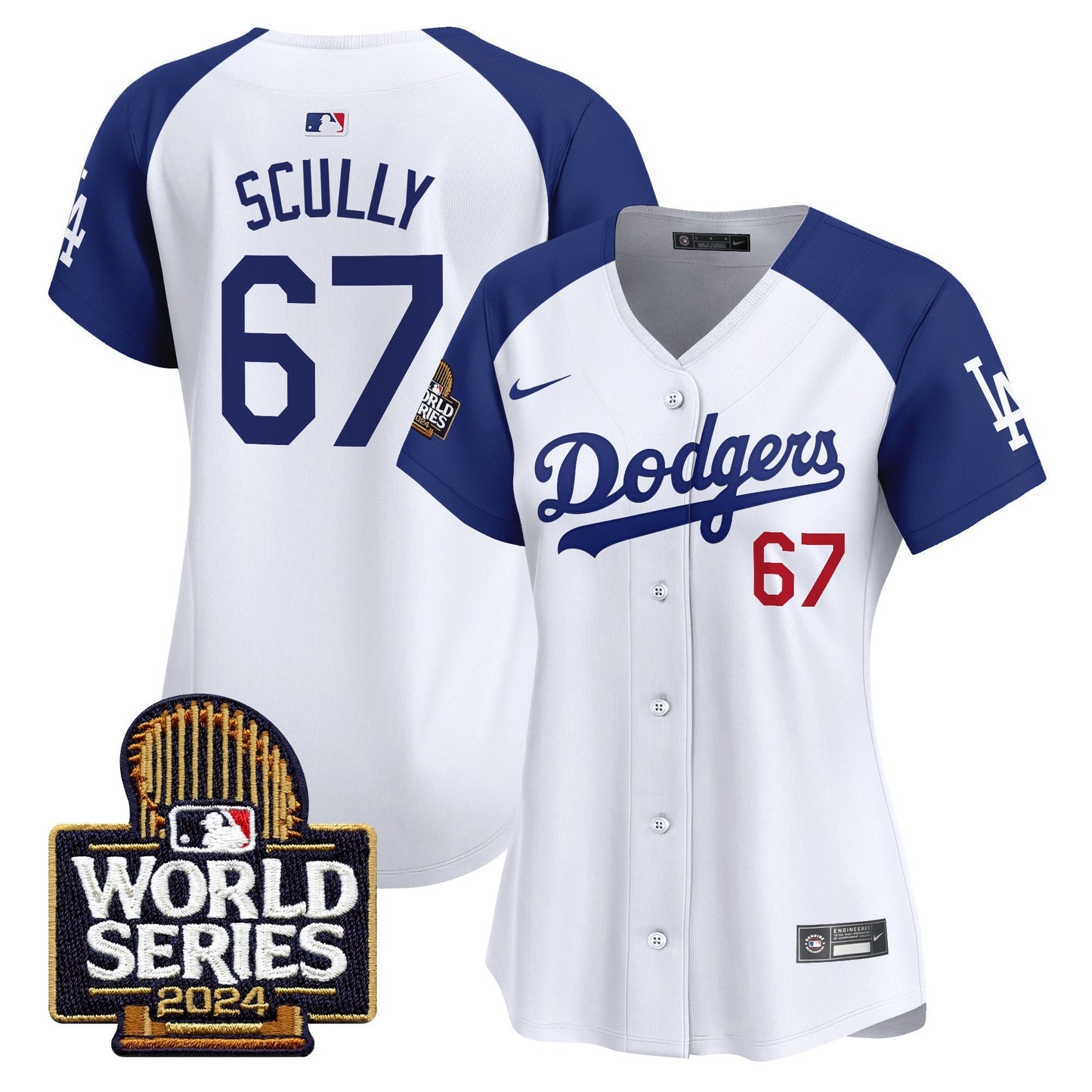 Women Dodgers 2024 World Series Vapor Premier Limited Jersey - All Stitched-DTD