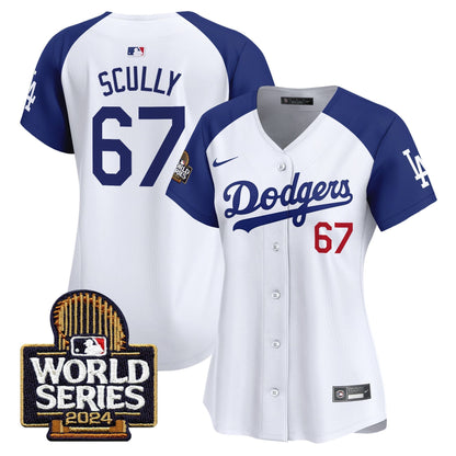 Women Dodgers 2024 World Series Vapor Premier Limited Jersey - All Stitched-DTD