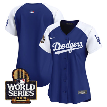 Women Dodgers 2024 World Series Vapor Premier Limited Jersey - All Stitched-DTD