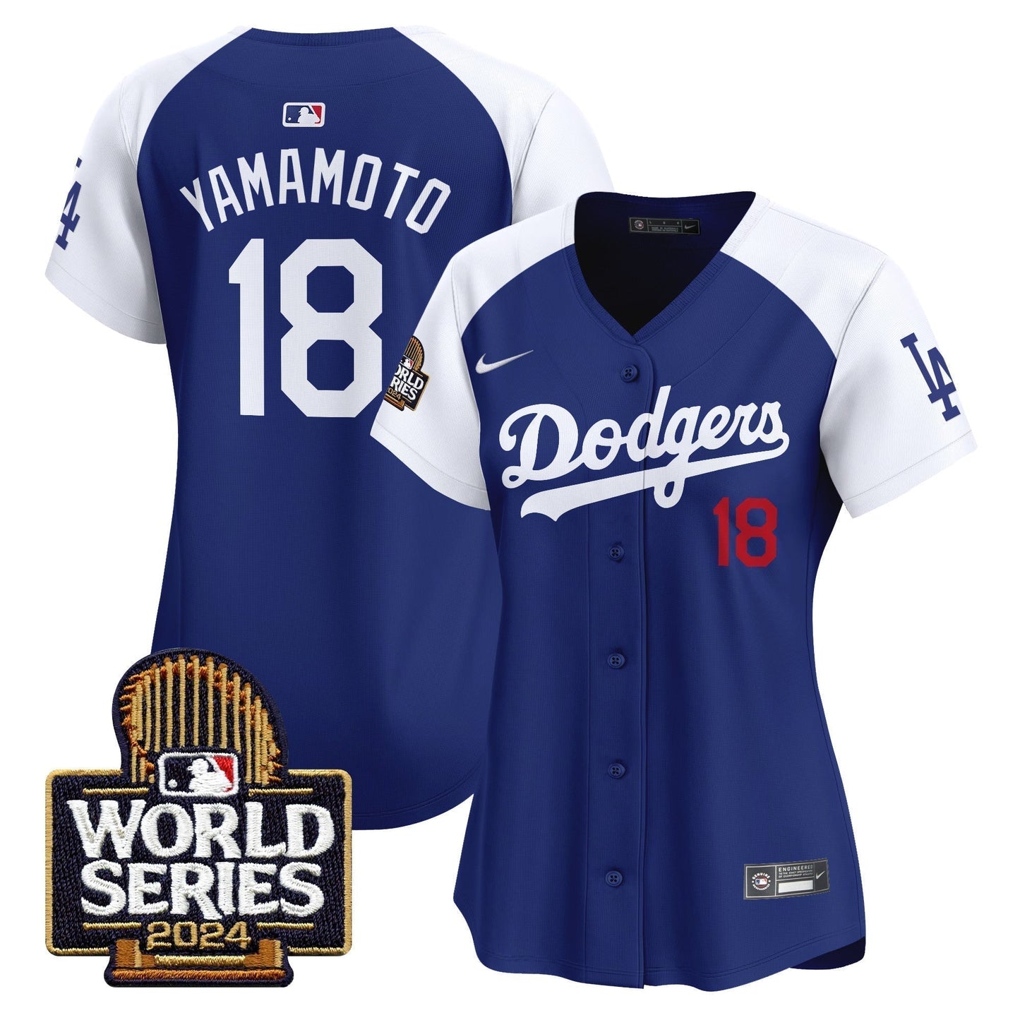 Women Dodgers 2024 World Series Vapor Premier Limited Jersey - All Stitched-DTD