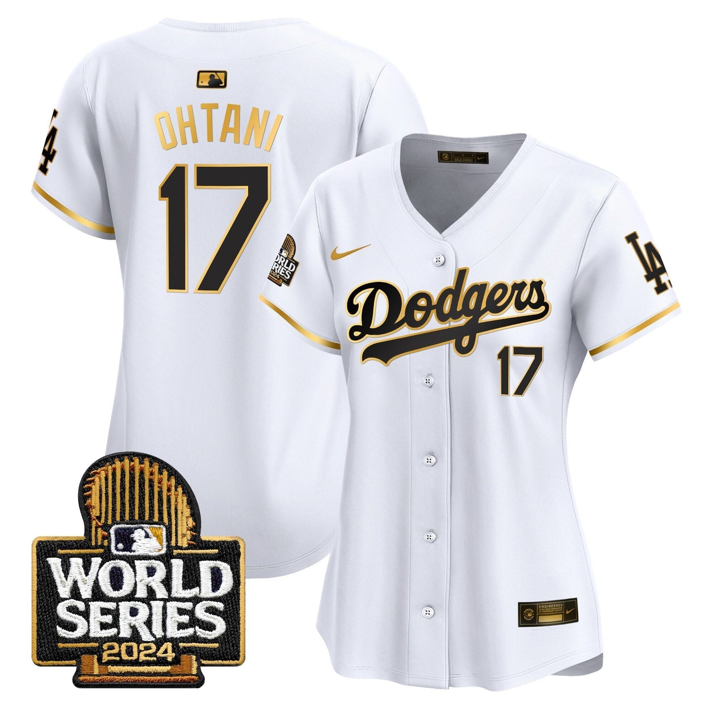 Women Dodgers 2024 World Series Vapor Premier Limited Jersey - All Stitched-DTD