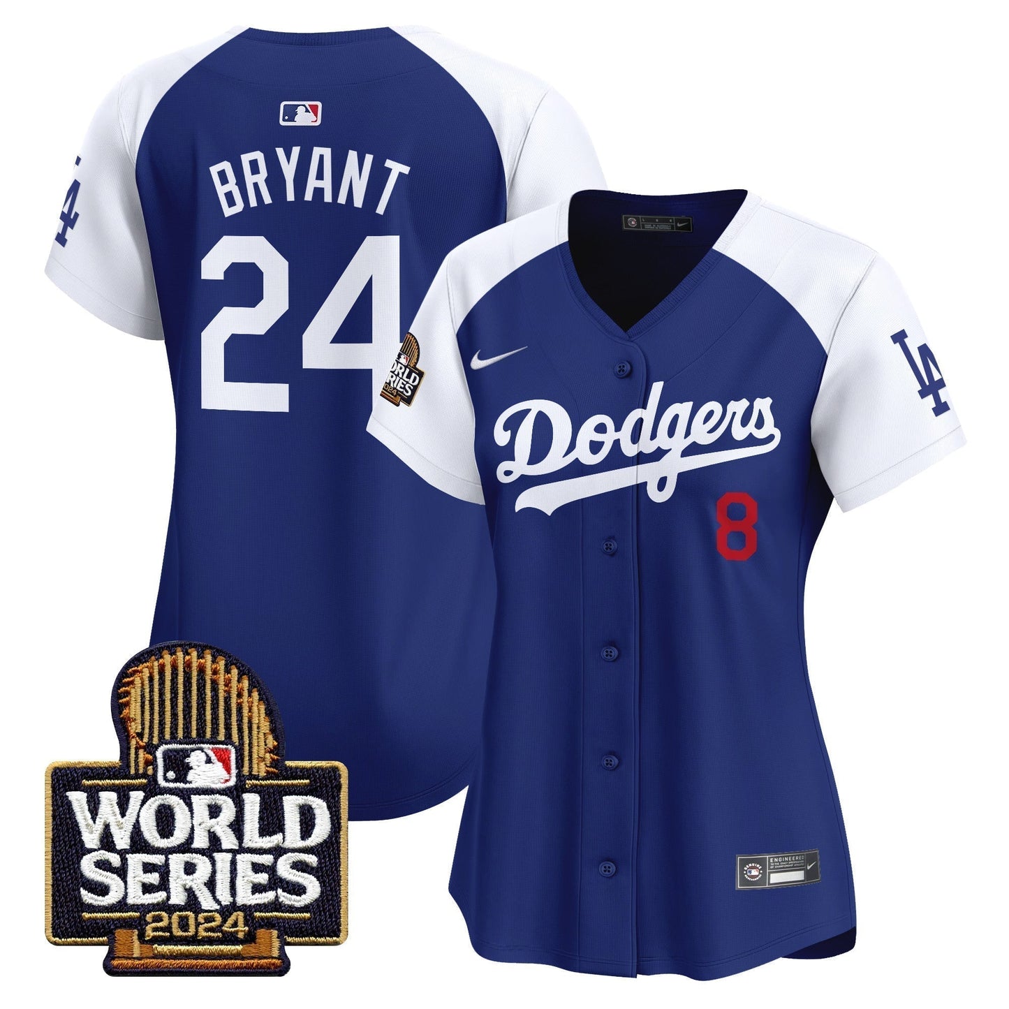 Women Dodgers 2024 World Series Vapor Premier Limited Jersey - All Stitched-DTD