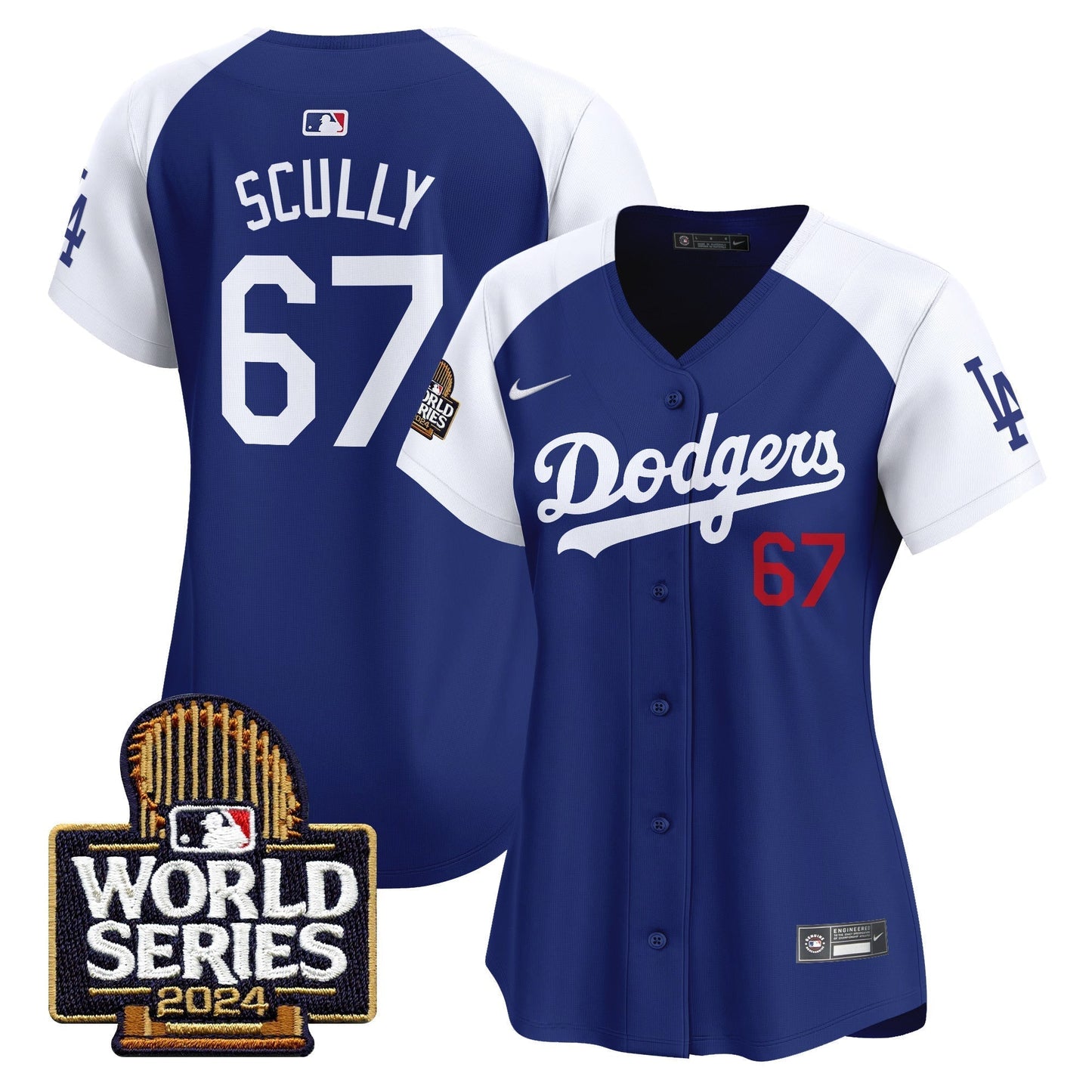 Women Dodgers 2024 World Series Vapor Premier Limited Jersey - All Stitched-DTD