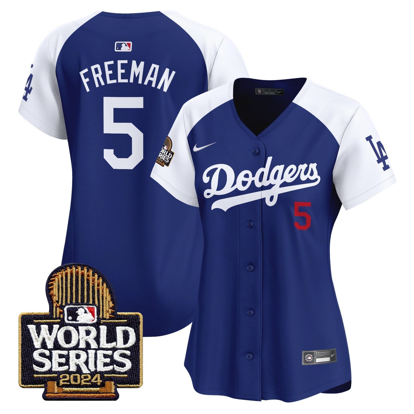 Women Dodgers 2024 World Series Vapor Premier Limited Jersey - All Stitched-DTD