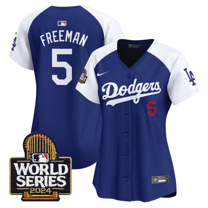 Women Dodgers 2024 World Series Vapor Premier Limited Jersey - All Stitched-DTD
