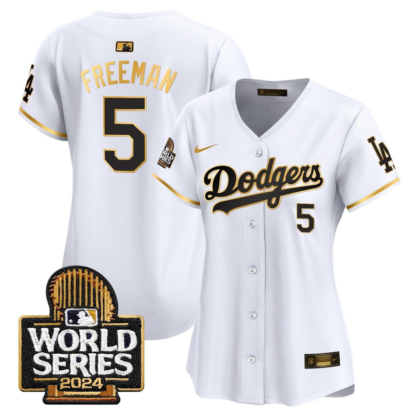 Women Dodgers 2024 World Series Vapor Premier Limited Jersey - All Stitched-DTD
