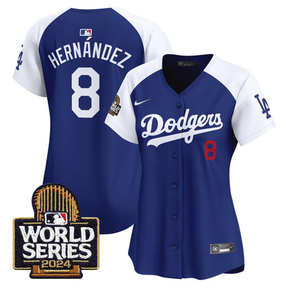 Women Dodgers 2024 World Series Vapor Premier Limited Jersey - All Stitched-DTD