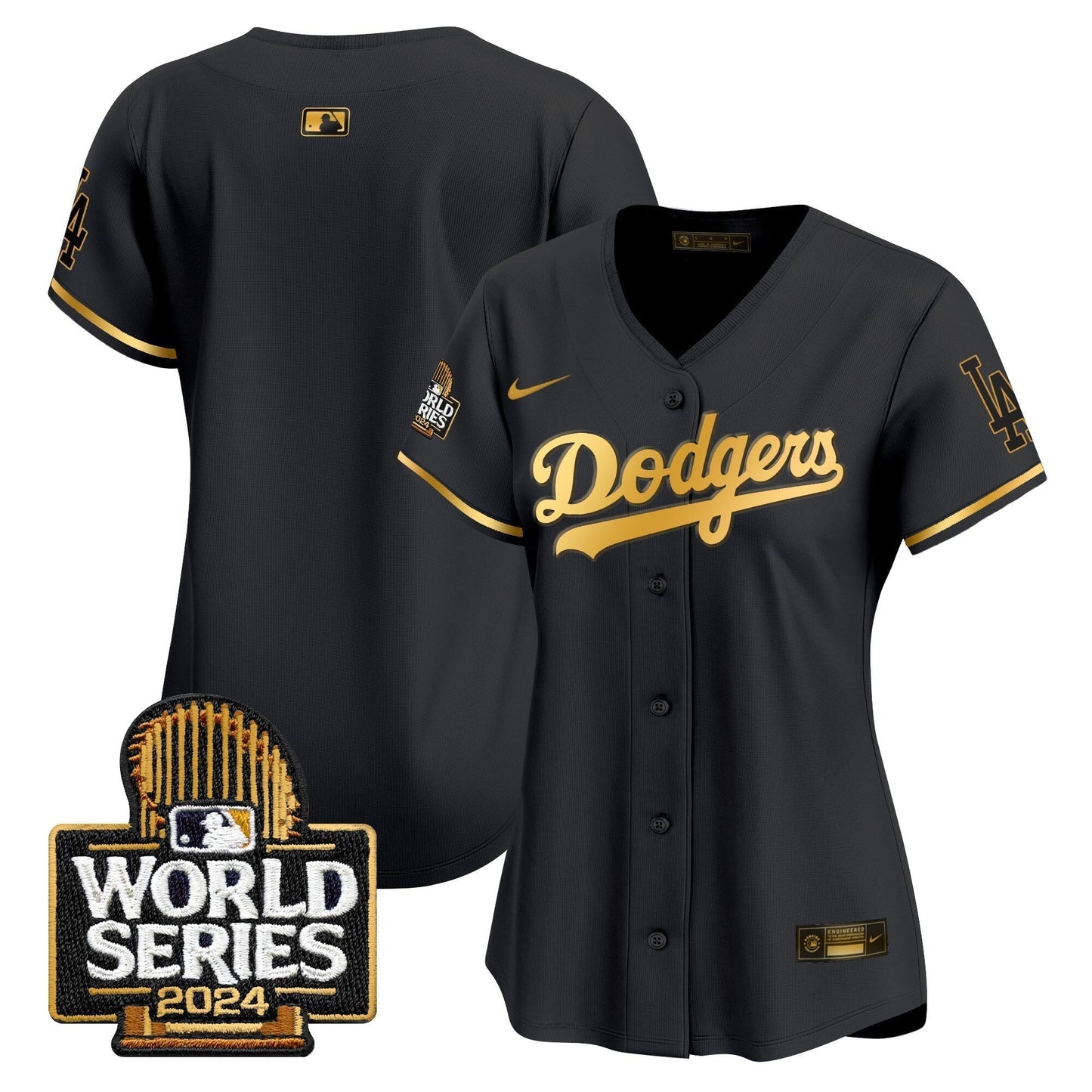 Women Dodgers 2024 World Series Vapor Premier Limited Jersey - All Stitched-DTD