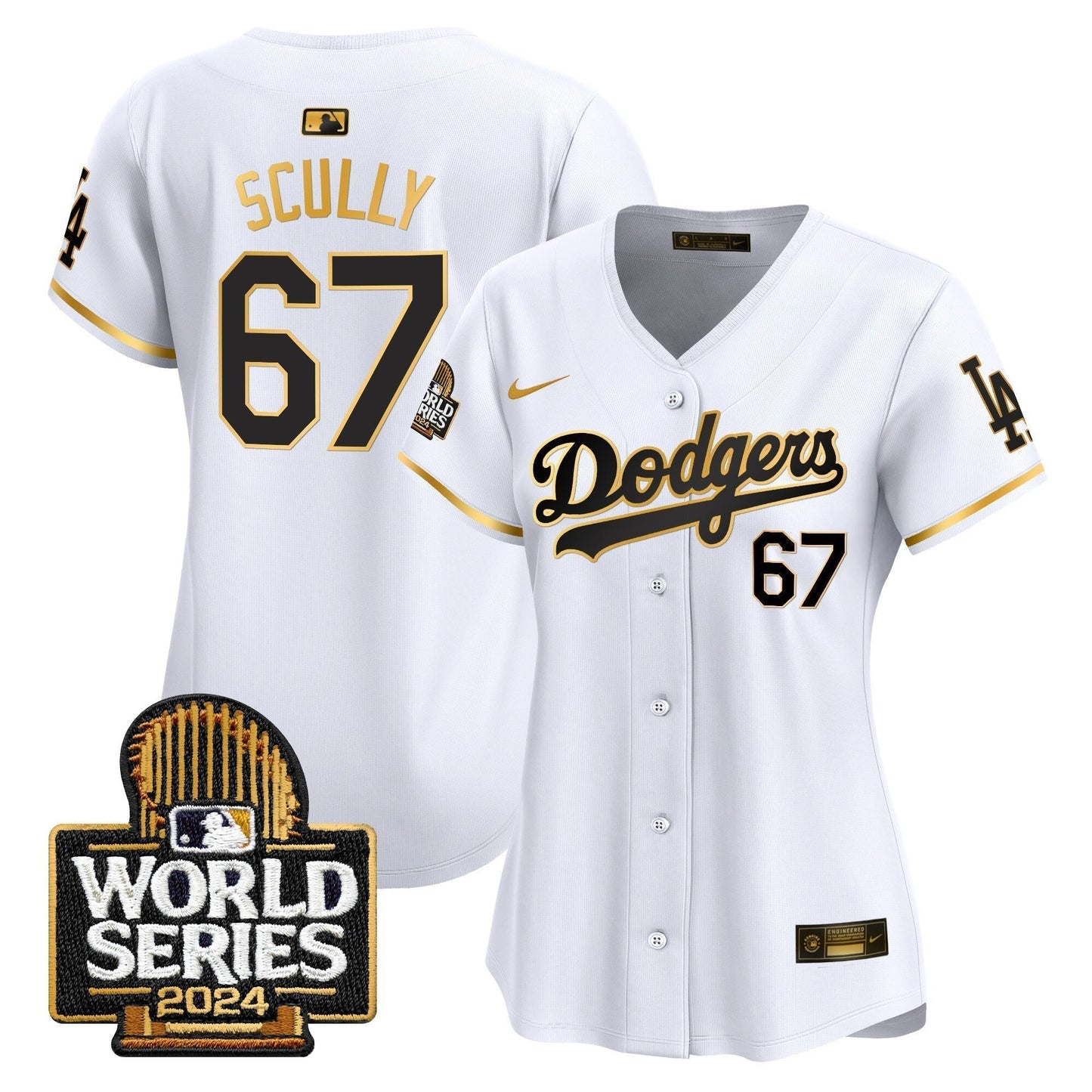 Women Dodgers 2024 World Series Vapor Premier Limited Jersey - All Stitched-DTD