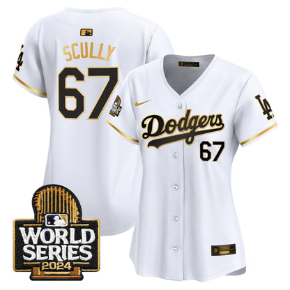 Women Dodgers 2024 World Series Vapor Premier Limited Jersey - All Stitched-DTD