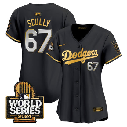Women Dodgers 2024 World Series Vapor Premier Limited Jersey - All Stitched-DTD
