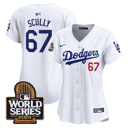 Women Dodgers 2024 World Series Vapor Premier Limited Jersey - All Stitched-DTD