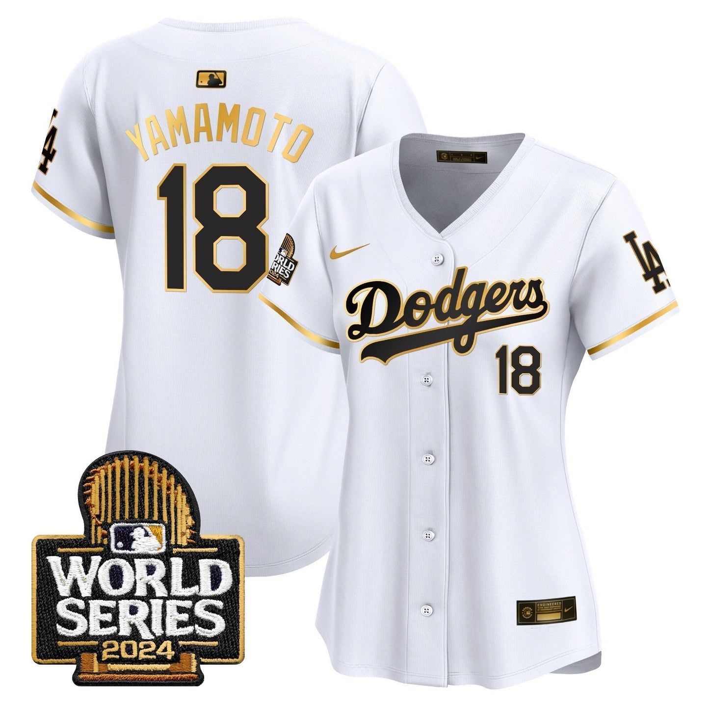 Women Dodgers 2024 World Series Vapor Premier Limited Jersey - All Stitched-DTD