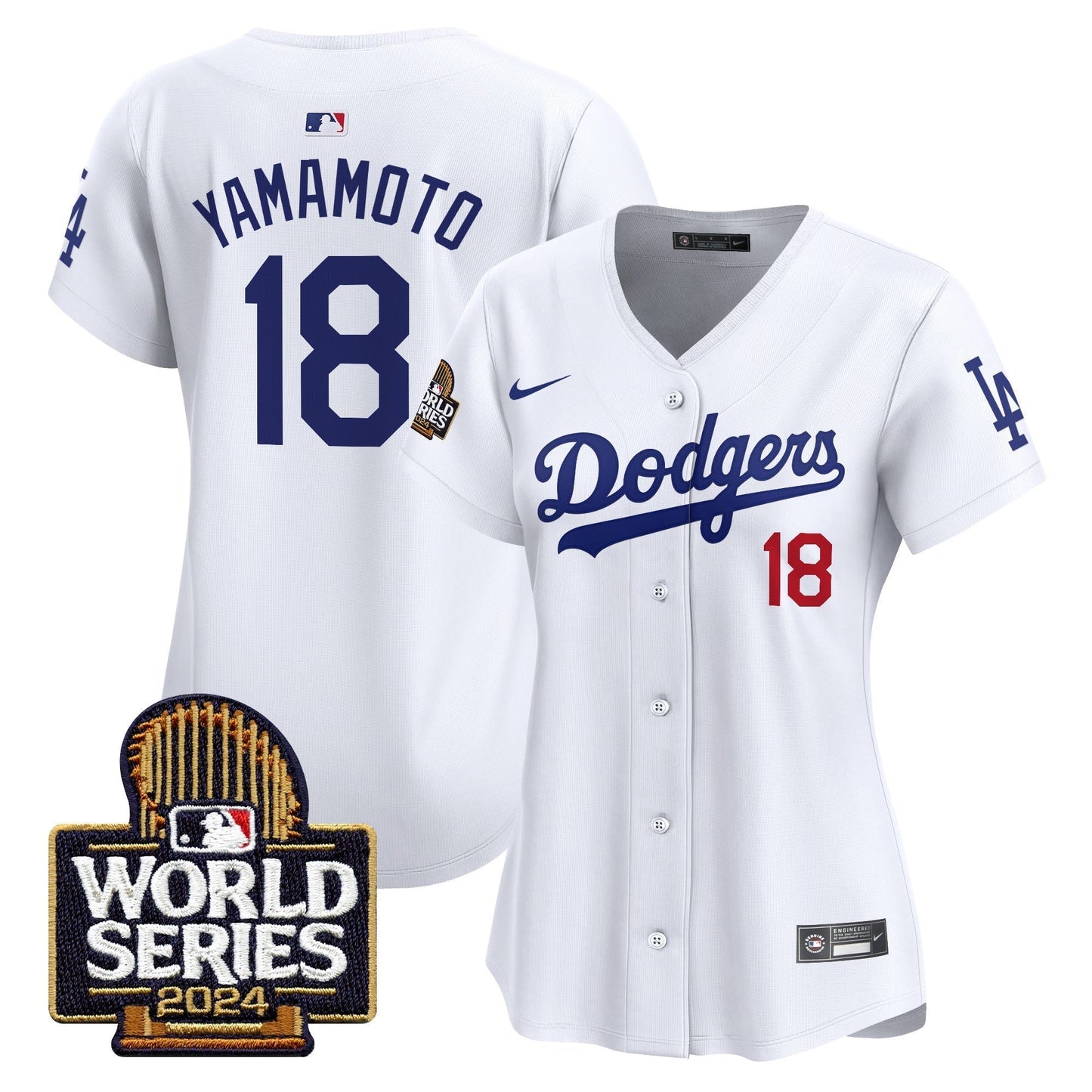 Women Dodgers 2024 World Series Vapor Premier Limited Jersey - All Stitched-DTD