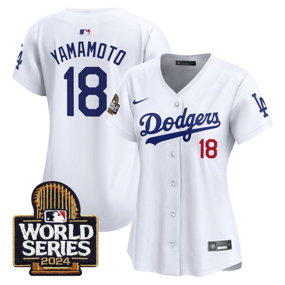 Women Dodgers 2024 World Series Vapor Premier Limited Jersey - All Stitched-DTD