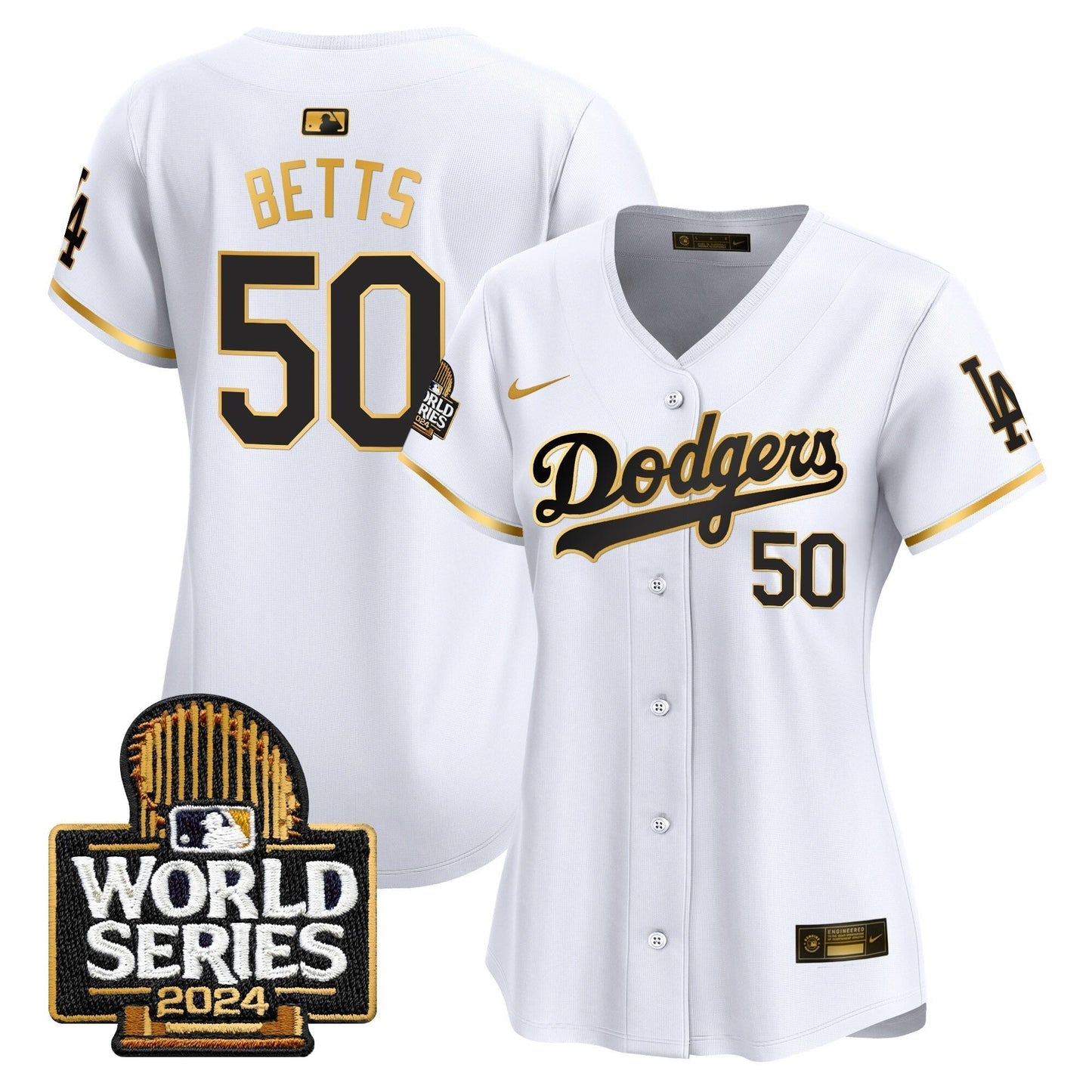Women Dodgers 2024 World Series Vapor Premier Limited Jersey - All Stitched-DTD