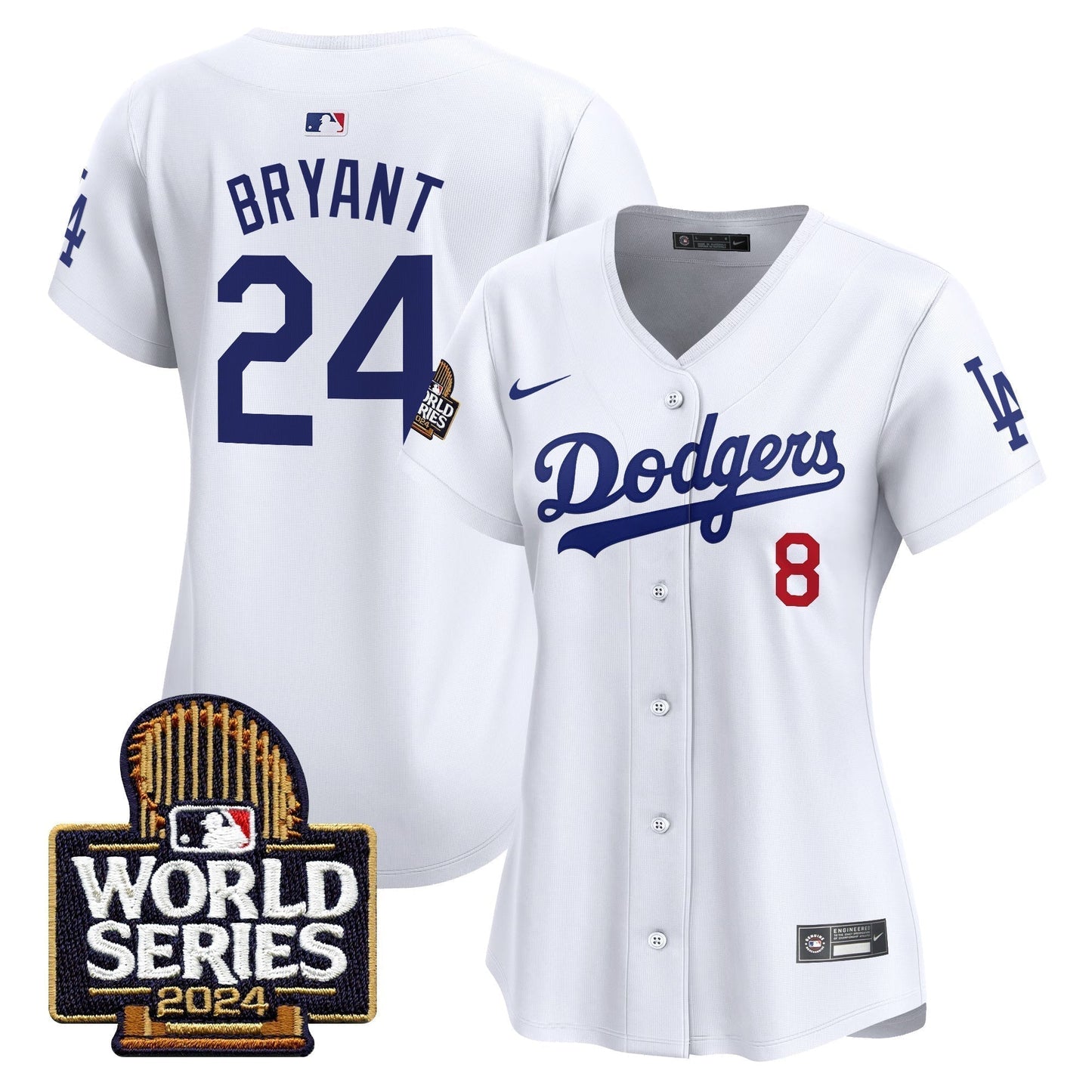 Women Dodgers 2024 World Series Vapor Premier Limited Jersey - All Stitched-DTD