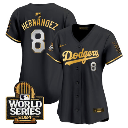 Women Dodgers 2024 World Series Vapor Premier Limited Jersey - All Stitched-DTD