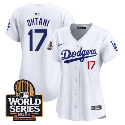 Women Dodgers 2024 World Series Vapor Premier Limited Jersey - All Stitched-DTD