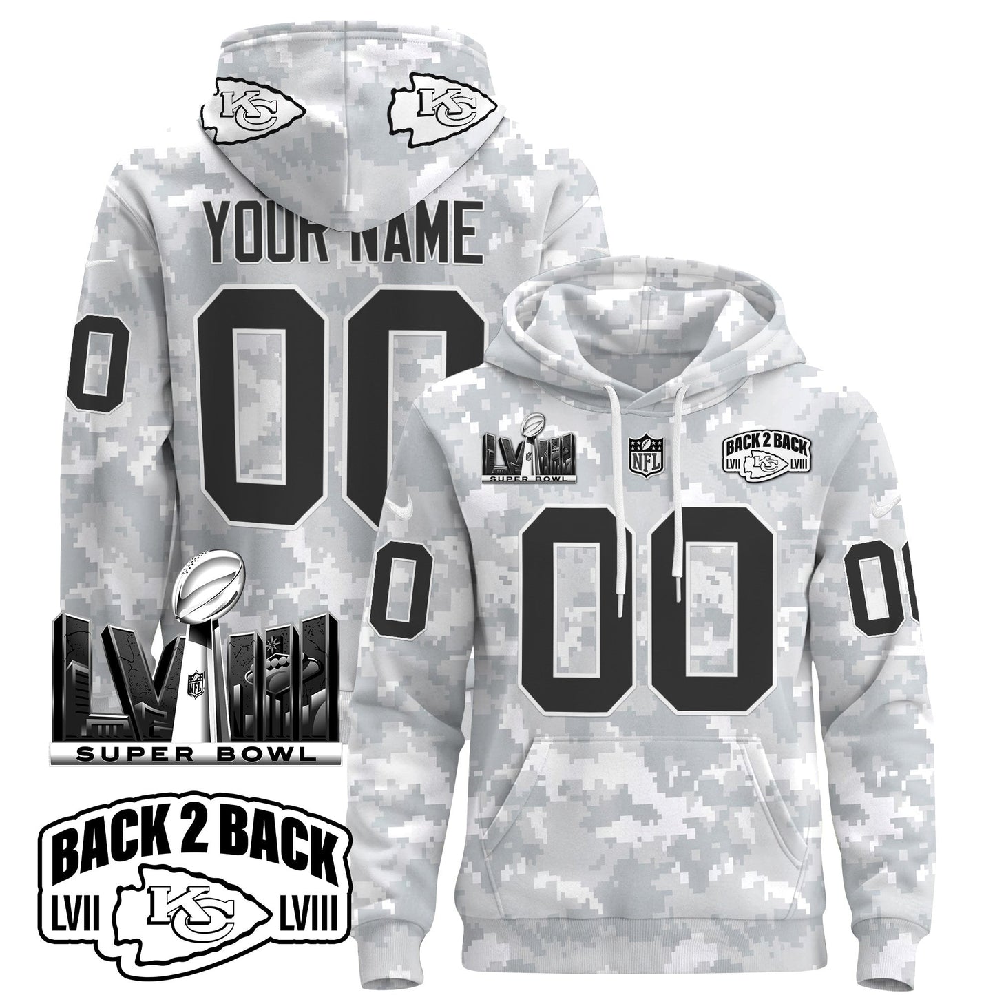 KC 2024 Salute to Service Custom Pullover Hoodie-DTD