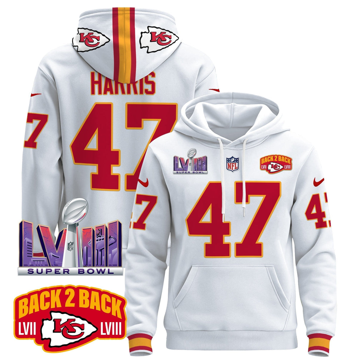 KC 2024 Pullover Hoodie - All Stitched-DTD