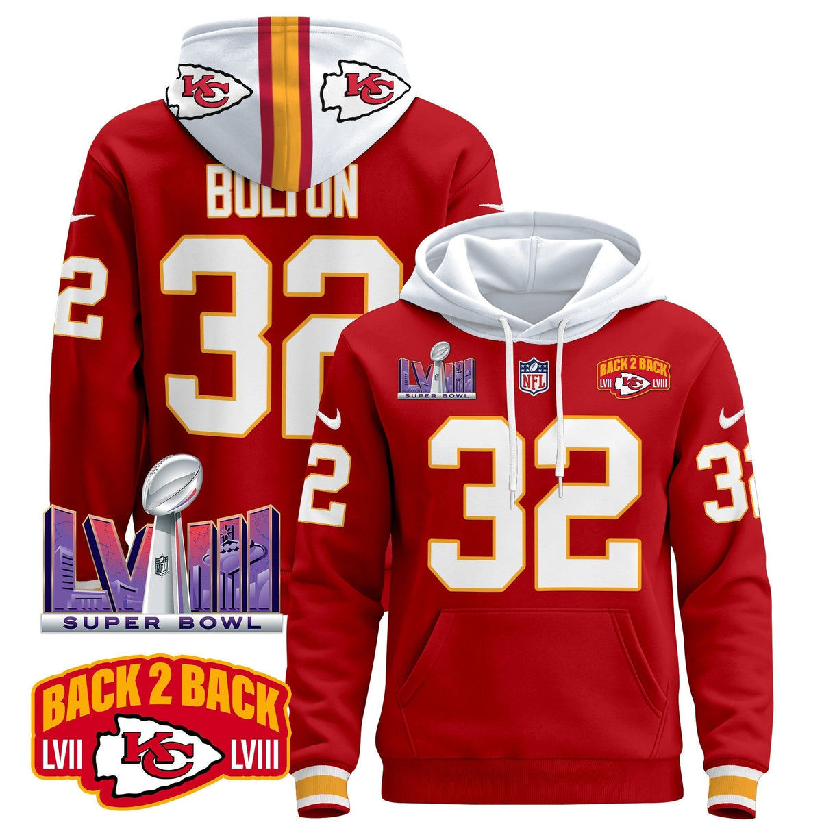 KC 2024 Pullover Hoodie - All Stitched-DTD