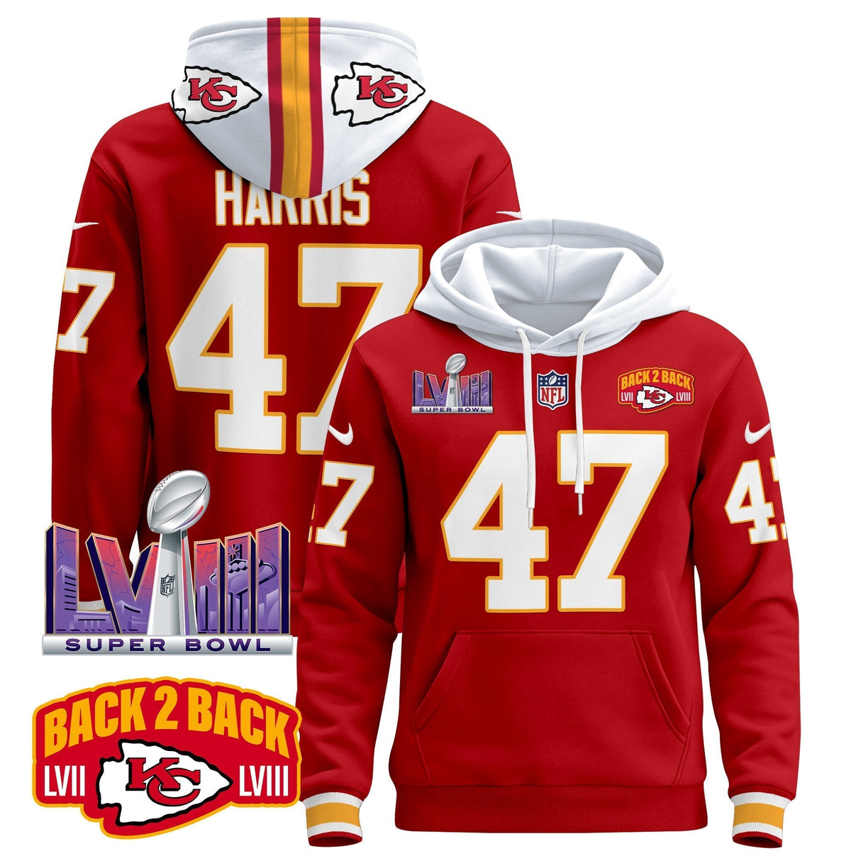 KC 2024 Pullover Hoodie - All Stitched-DTD