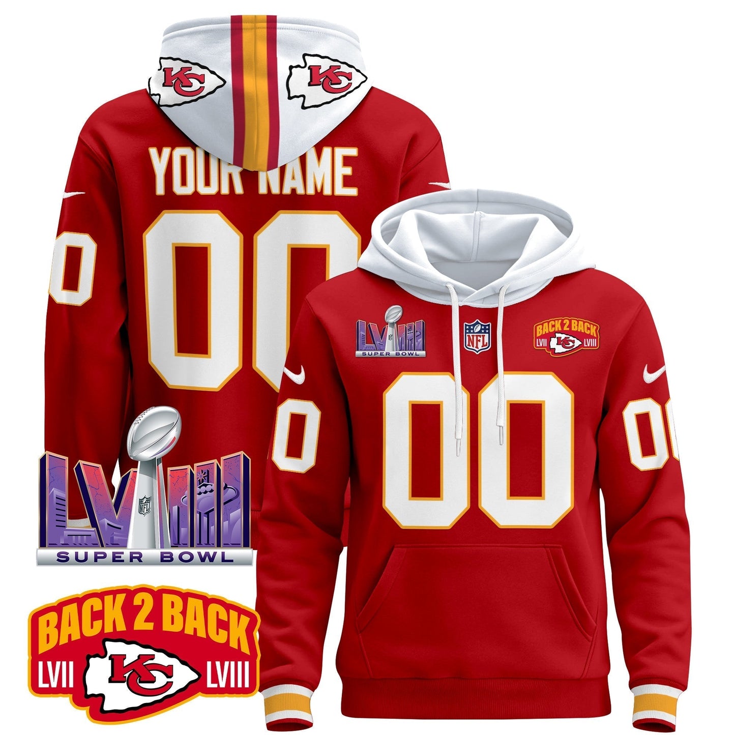 KC 2024 Custom Pullover Hoodie - All Stitched-DTD