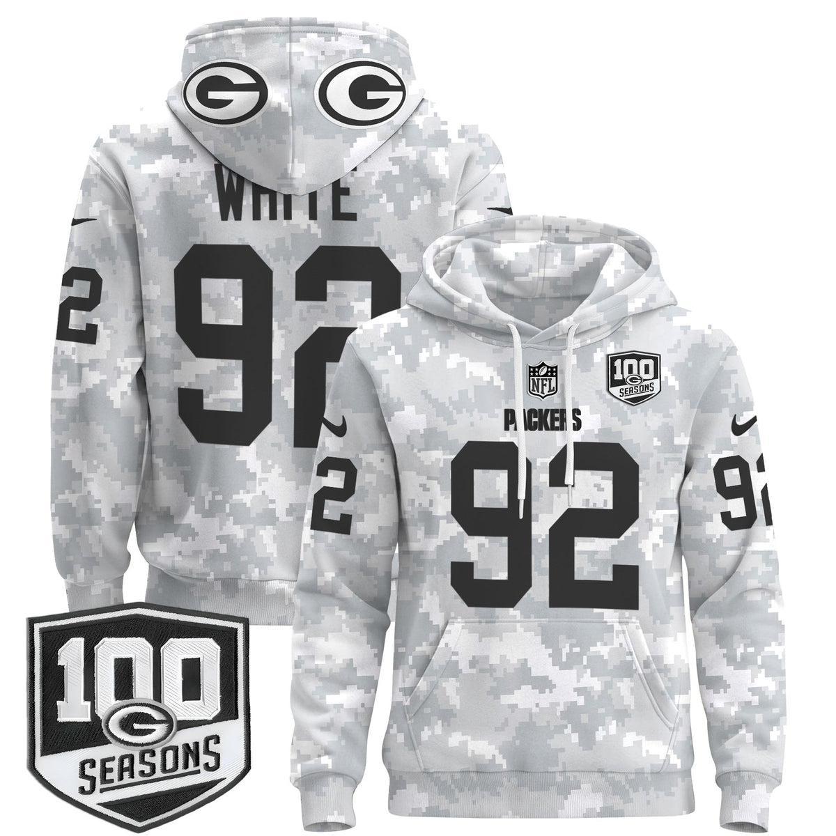 GB Throwback 2024 Salute to Service Pullover Hoodie-DTD