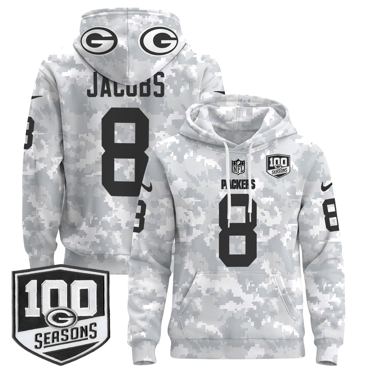GB Throwback 2024 Salute to Service Pullover Hoodie-DTD