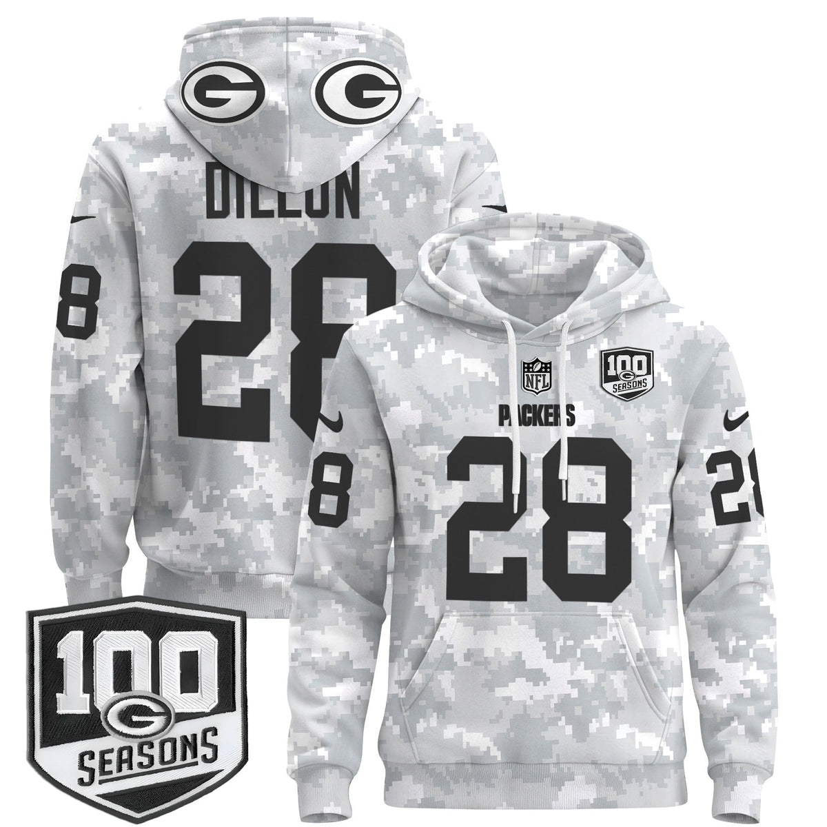 GB Throwback 2024 Salute to Service Pullover Hoodie-DTD
