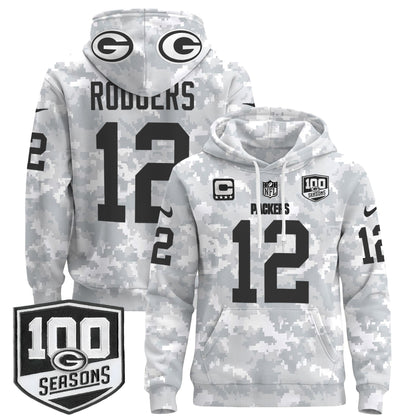GB Throwback 2024 Salute to Service Pullover Hoodie-DTD