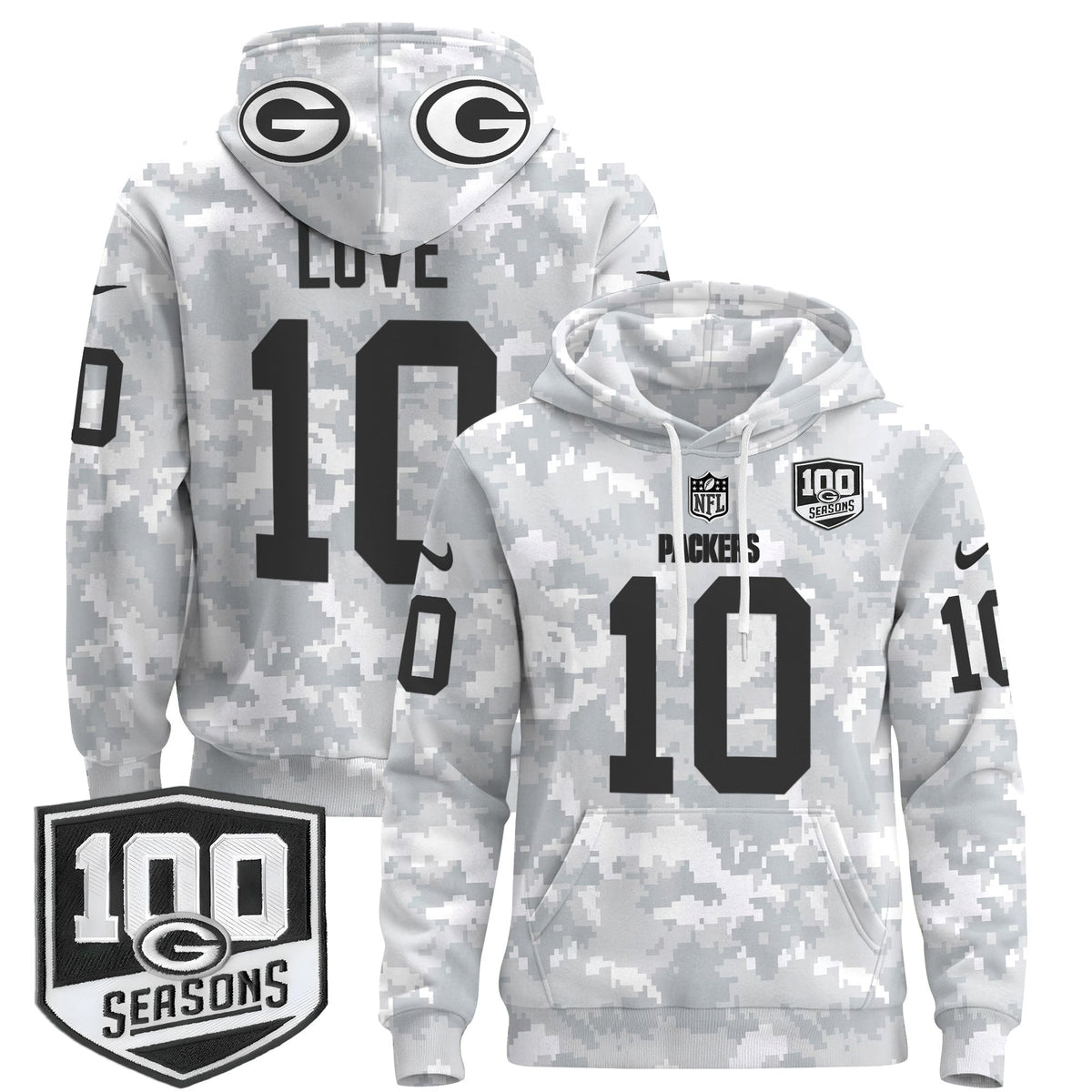 GB Throwback 2024 Salute to Service Pullover Hoodie-DTD