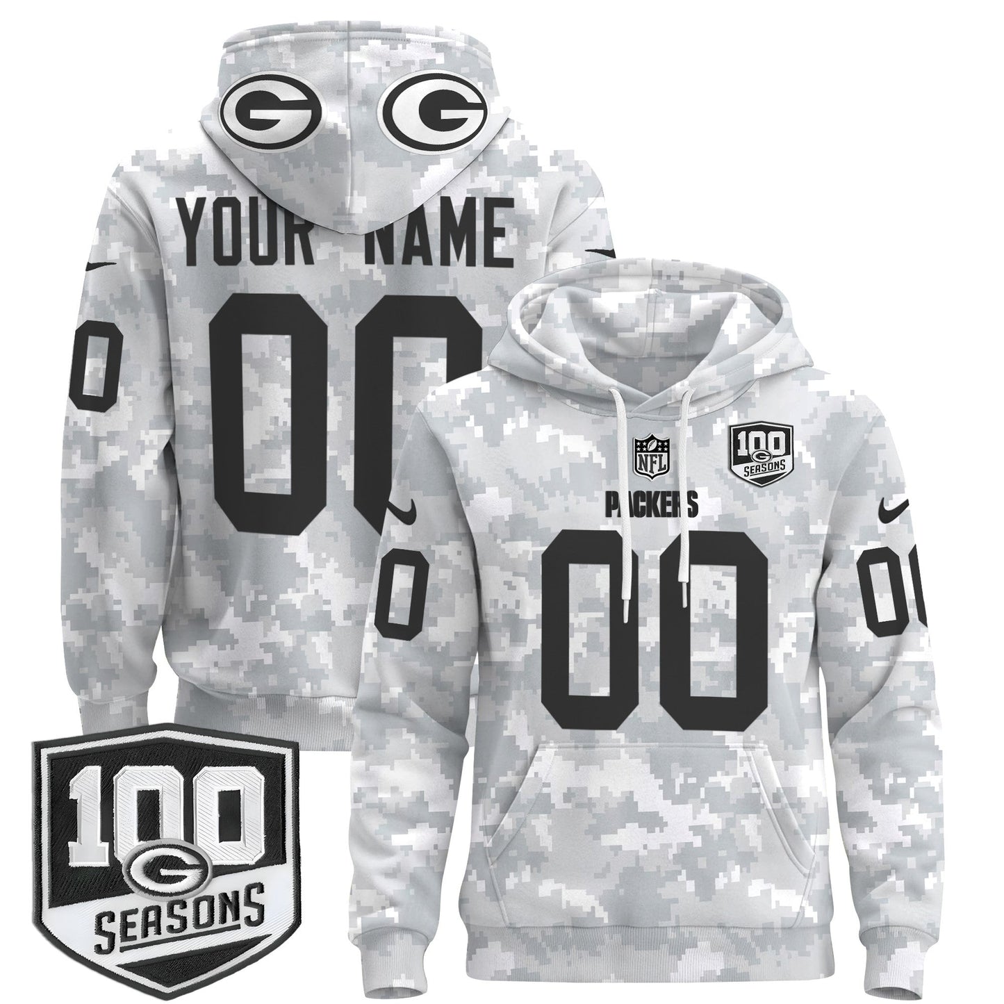 GB Throwback 2024 Salute to Service Custom Pullover Hoodie-DTD
