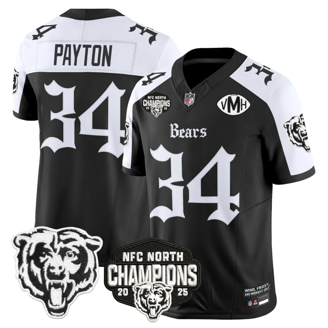 CHI 'Gothic Midway Legacy' NFC North Champions Patch Vapor Limited Jersey - All Stitched-DTD