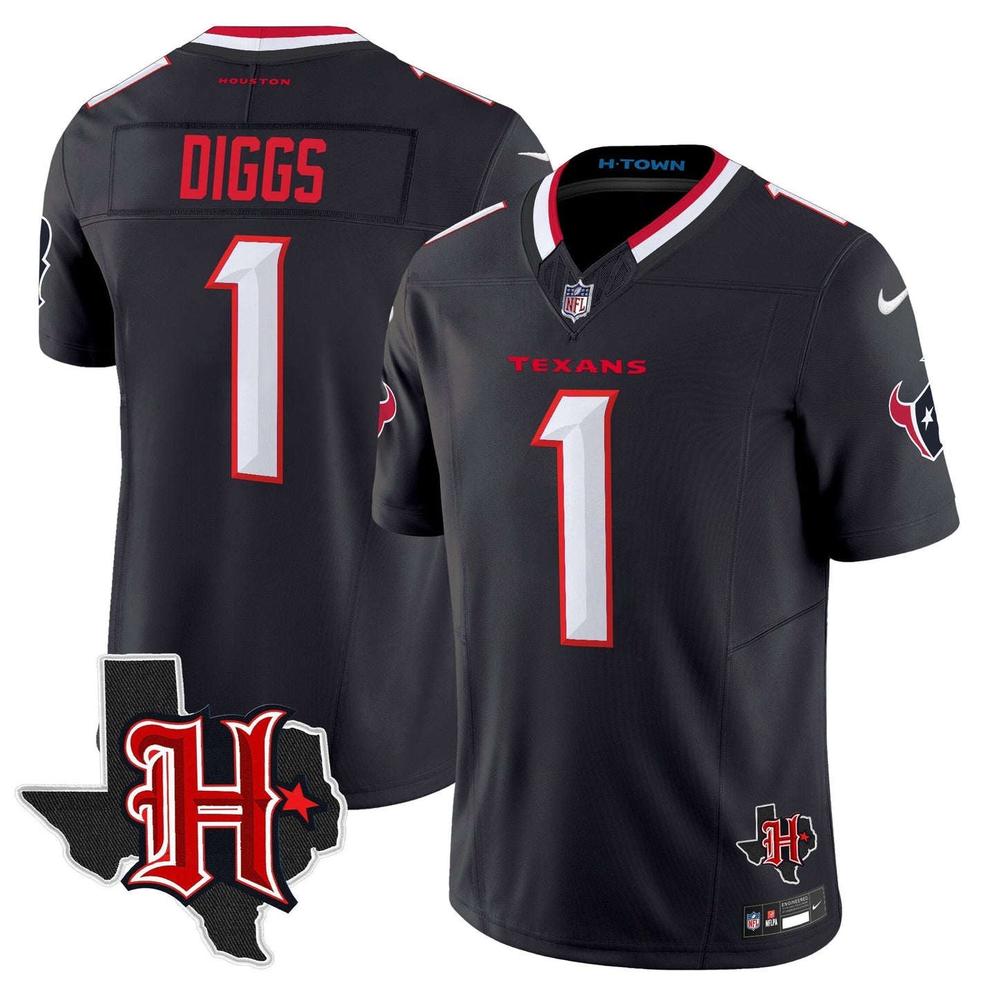 HOU 2024 Texas Patch Vapor Limited Jersey V5 - All Stitched-DTD