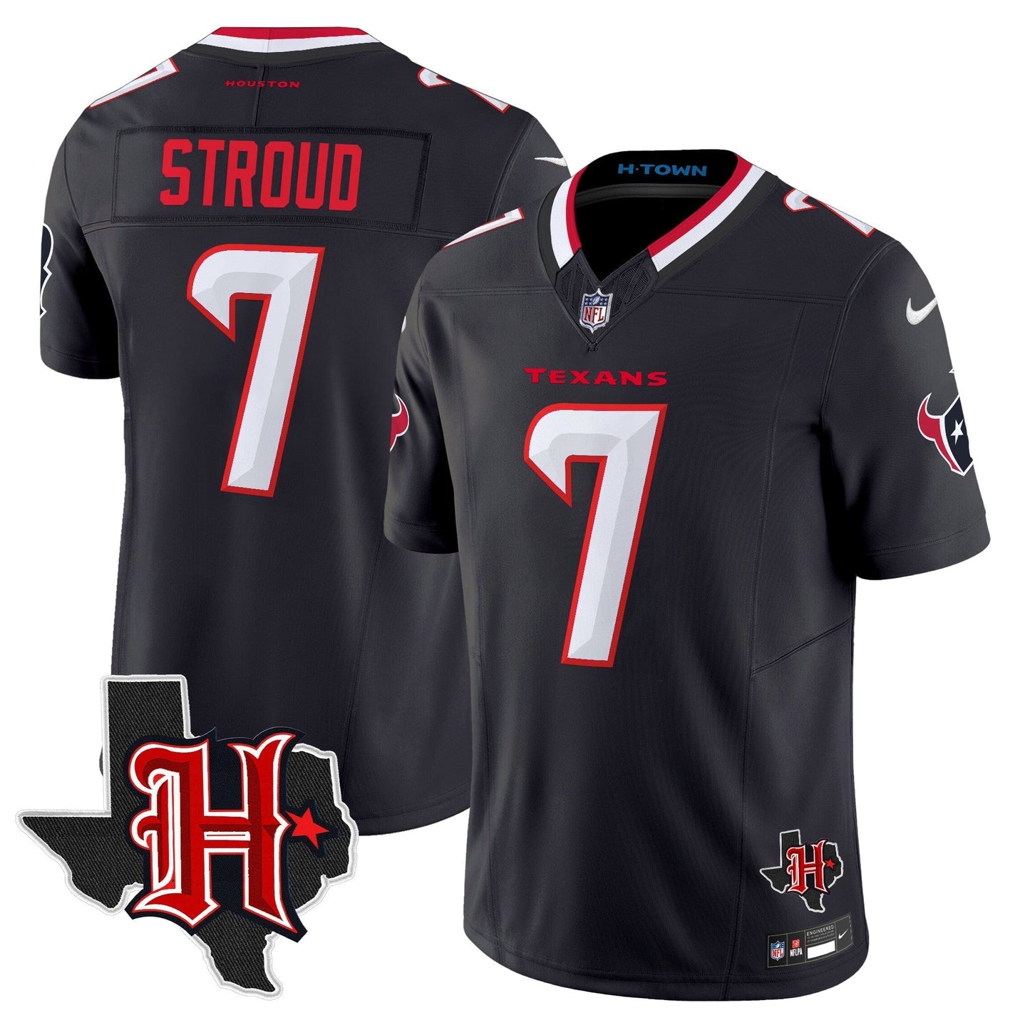 HOU 2024 Texas Patch Vapor Limited Jersey V5 - All Stitched-DTD