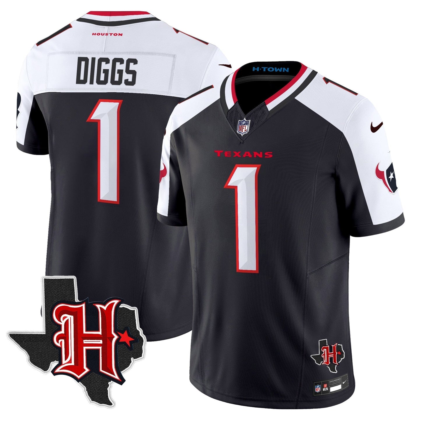 HOU 2024 Texas Patch Vapor Limited Jersey V5 - All Stitched-DTD