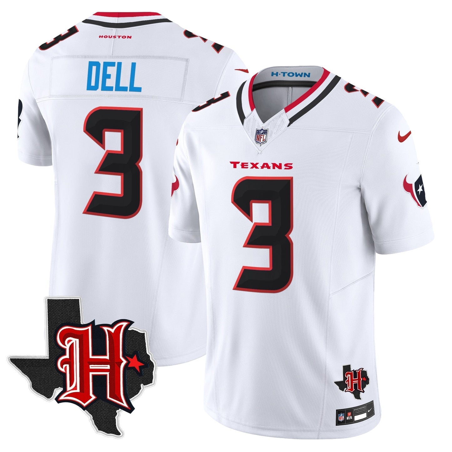 HOU 2024 Texas Patch Vapor Limited Jersey V5 - All Stitched-DTD