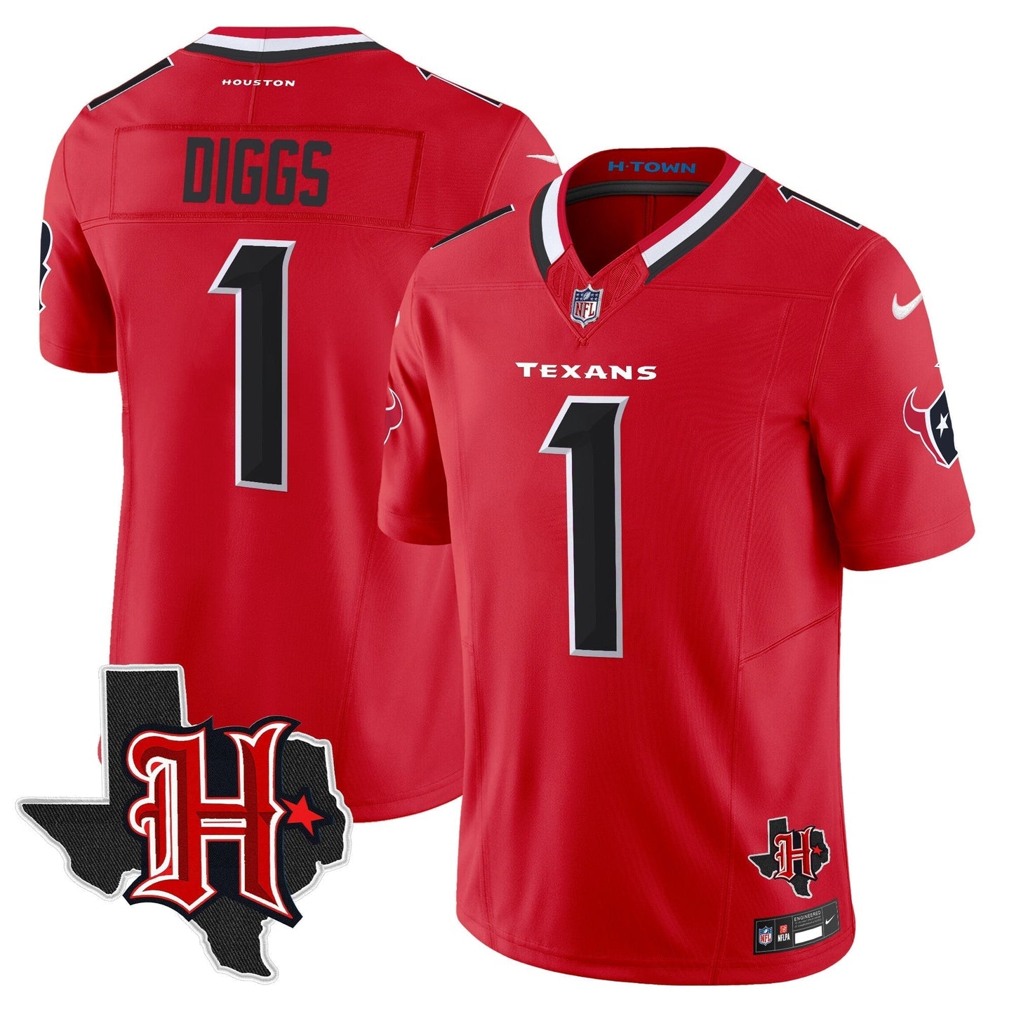 HOU 2024 Texas Patch Vapor Limited Jersey V5 - All Stitched-DTD