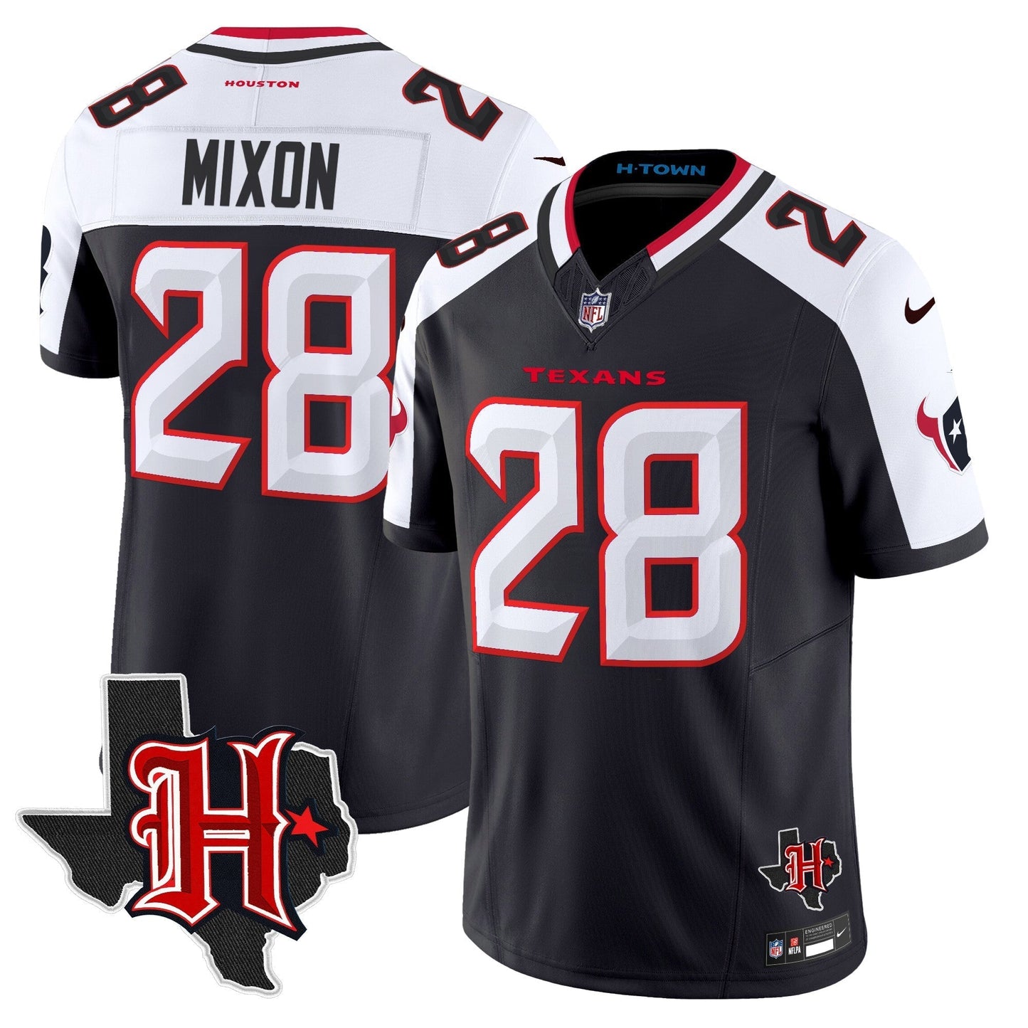 HOU 2024 Texas Patch Vapor Limited Jersey V5 - All Stitched-DTD
