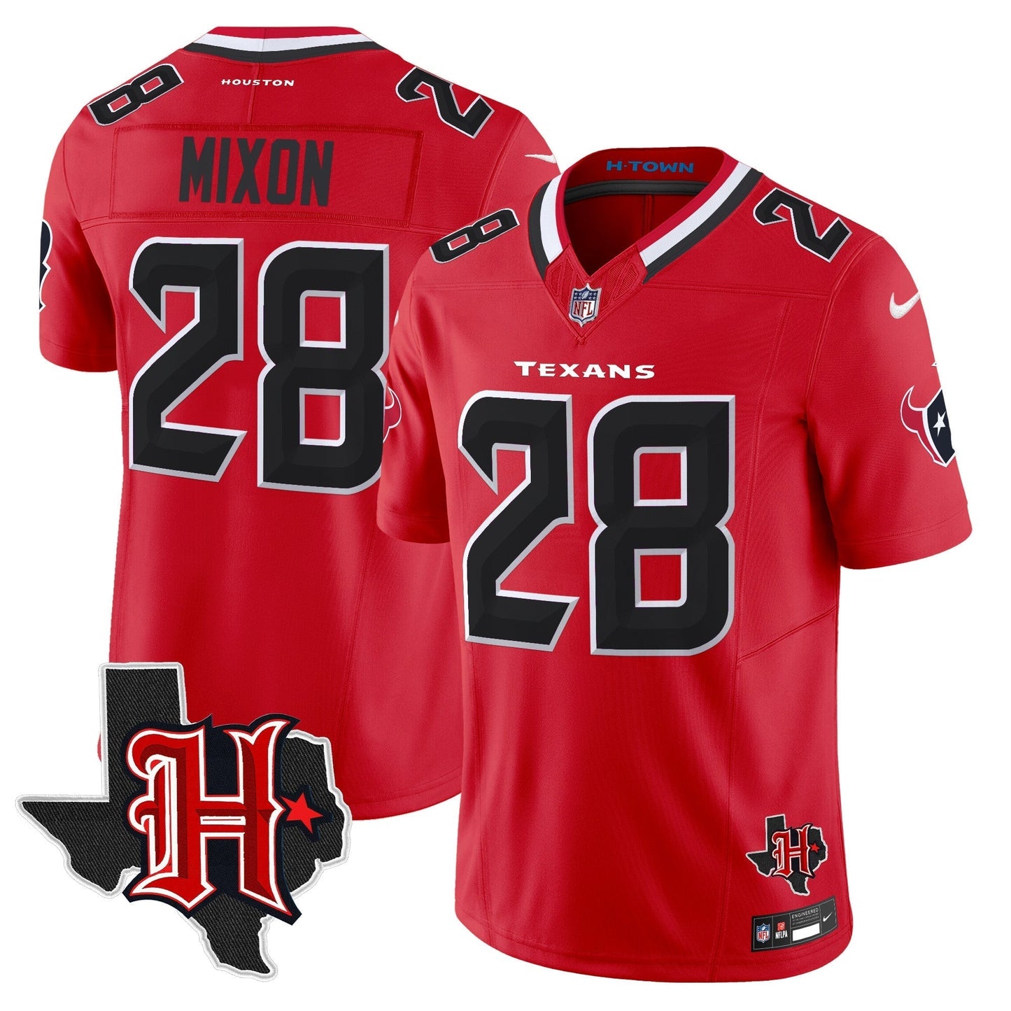 HOU 2024 Texas Patch Vapor Limited Jersey V5 - All Stitched-DTD