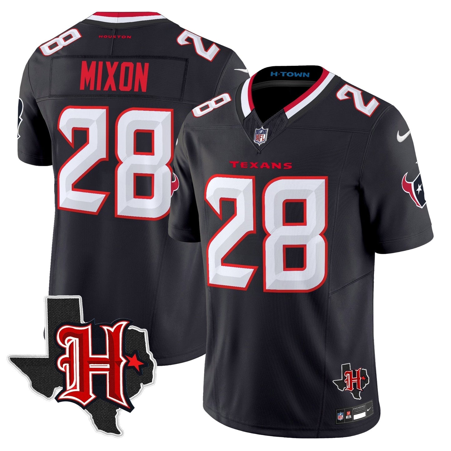 HOU 2024 Texas Patch Vapor Limited Jersey V5 - All Stitched-DTD