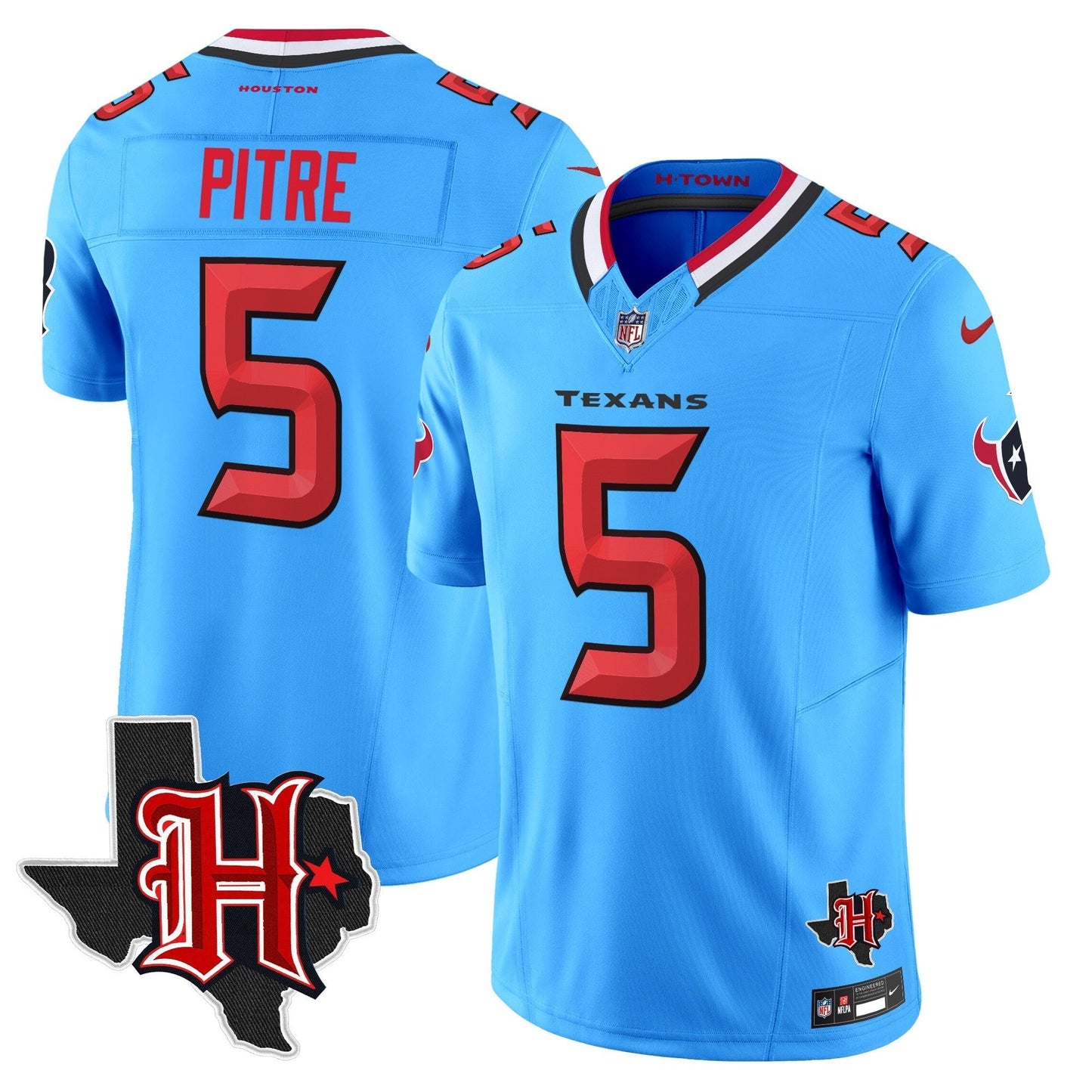 HOU 2024 Texas Patch Vapor Limited Jersey V5 - All Stitched-DTD