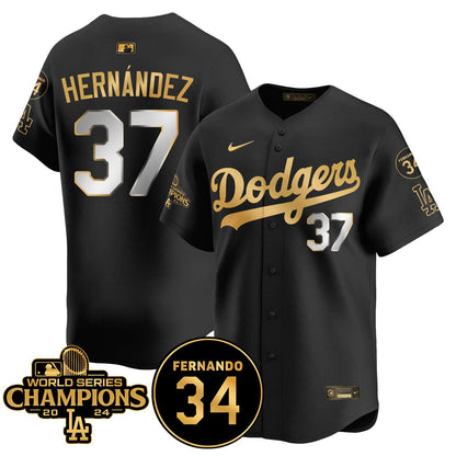LA Dodgers - World Series Champions 2024/Fernando Valenzuela Memorial Jersey - All Stitched N08-DTD
