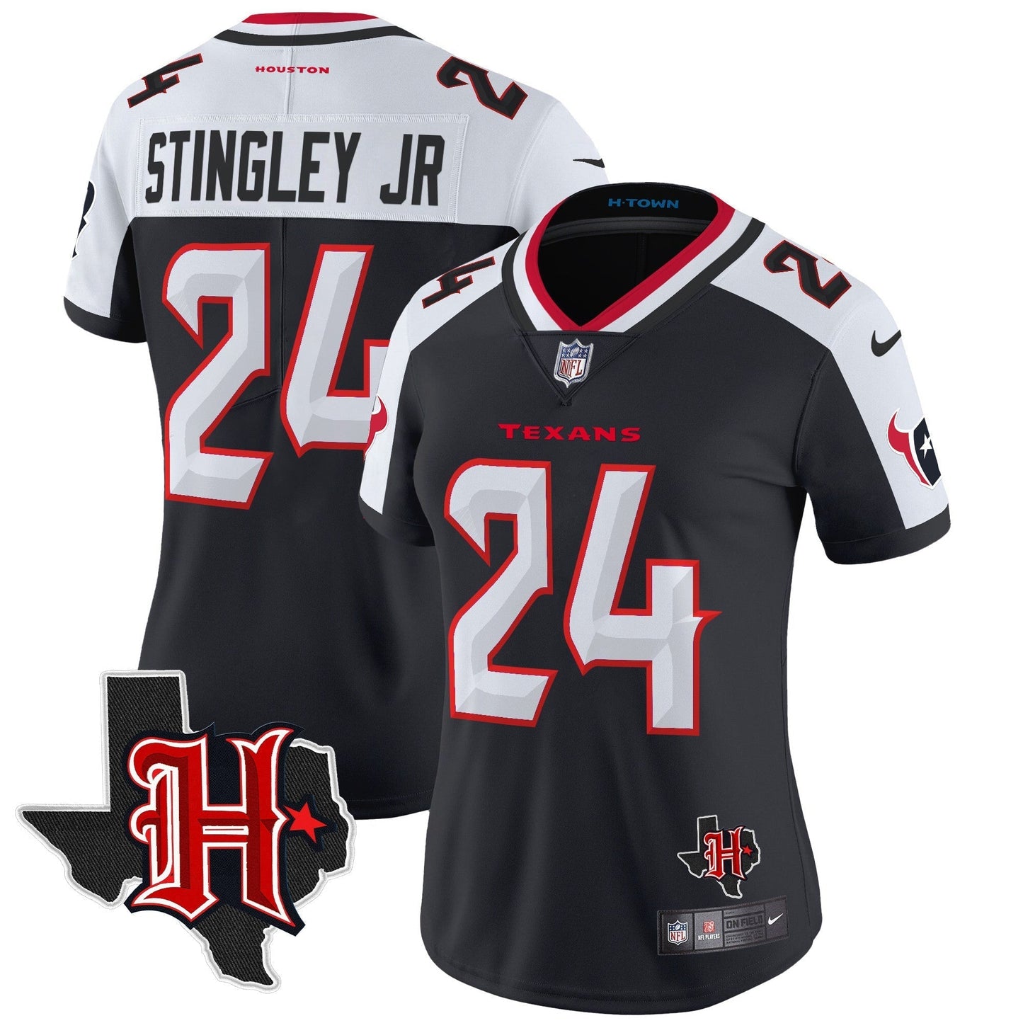 Women's HOU 2024 Texas Patch Vapor Limited Jersey V5 - All Stitched-DTD