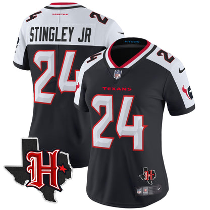 Women's HOU 2024 Texas Patch Vapor Limited Jersey V5 - All Stitched-DTD