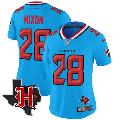Women's HOU 2024 Texas Patch Vapor Limited Jersey V5 - All Stitched-DTD